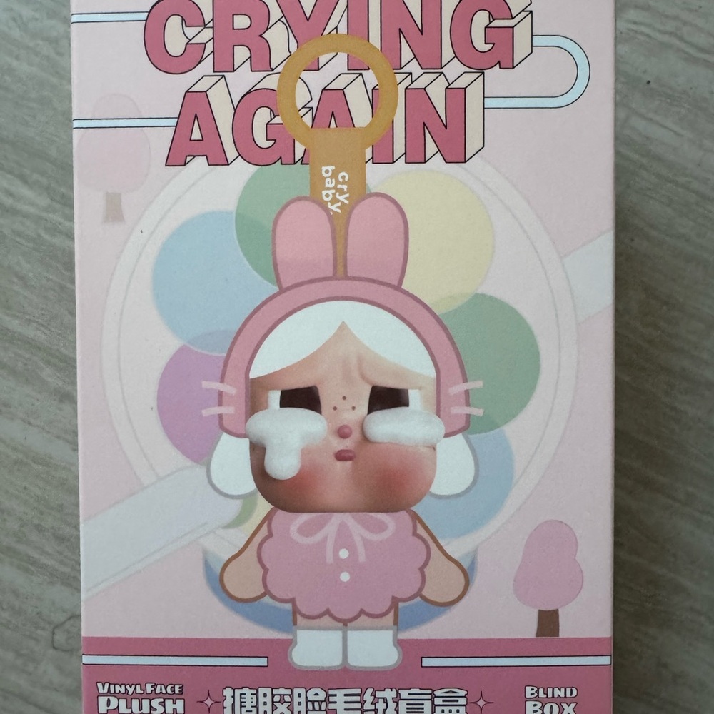 Crying Again Vinyl Face Plush Blind Box pendant- I’ll Give You All My Love